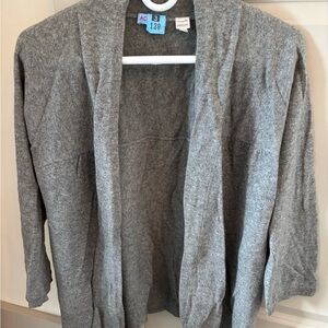 Acrobat Gray Open Front Cardigan Sweater